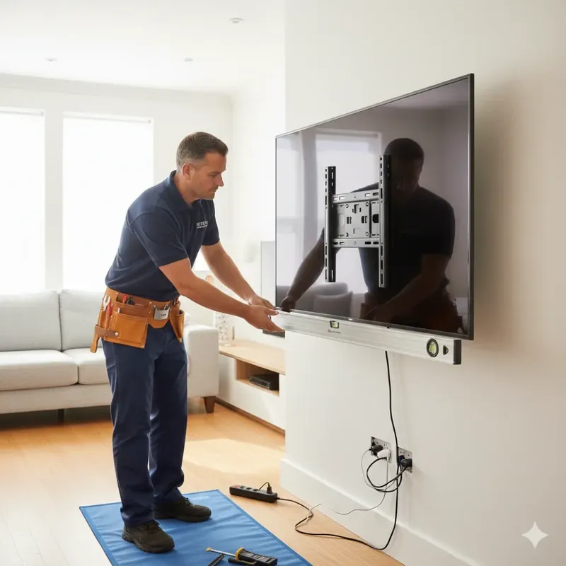 Professional TV wall mounting and installation service in Exeter - all sizes up to 85 inches